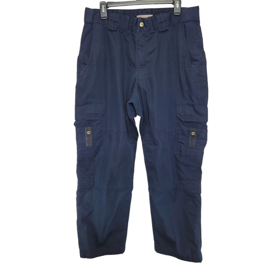 5.11 Tactical Series Cargo Pants - Navy Blue 36 X 30 Multiple Pockets